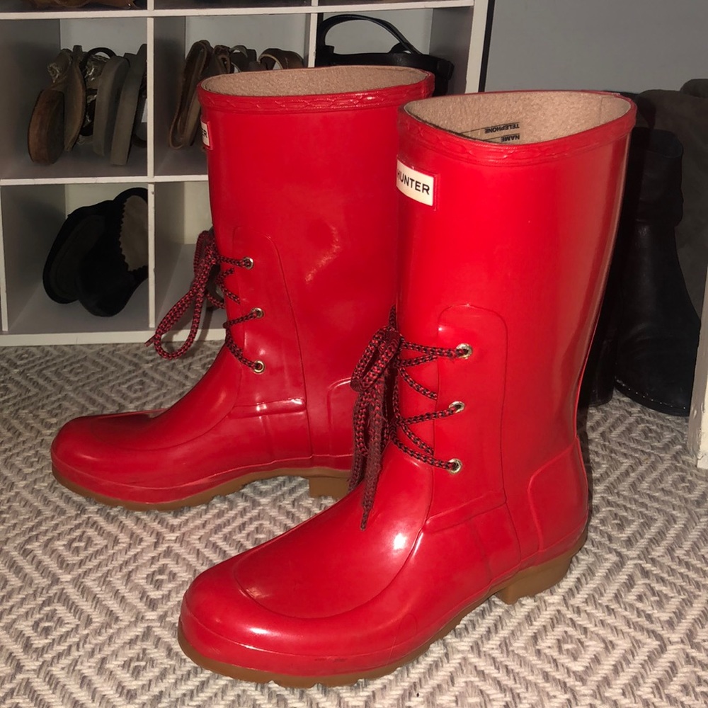 Hunter Lace Rainboots